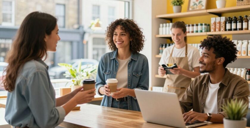 People working flexible weekend jobs in UK retail, hospitality, and remote roles.