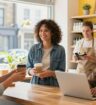People working flexible weekend jobs in UK retail, hospitality, and remote roles.