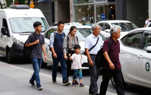 People and vehicles representing flexible driving job opportunities.